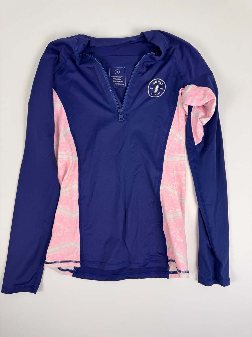 Nomad Surf Shop Women's Size S Long Sleeve Quarter Zip Rash Guard
